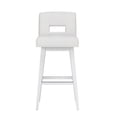 thumbnail image 3 of HH2 Home Upholstered Key Back Wood Adjustable Height Swivel Bar Stool, 3 of 17