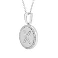 thumbnail image 2 of Diamond Initial Pendant Necklace in Sterling Silver, 2 of 5