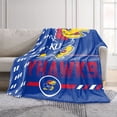 thumbnail image 2 of Logo Brands Kansas Jayhawks 60"x70" Super Plush Blanket, 2 of 7