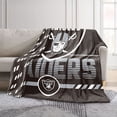 thumbnail image 2 of Logo Brands Las Vegas Raiders 60"x70" Super Plush Blanket, 2 of 7