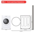 thumbnail image 4 of LG 7.4 cu. ft. Large Capacity Smart Front Load Gas Dryer with AI Sensor Dry, 4 of 12