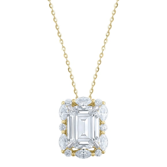 1.46 CT.T.W. Lab Created Diamond Pendant Necklace in 14K Gold