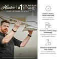thumbnail image 2 of Hunter 52" Moxie Wi-Fi Smart Ceiling Fan with Light Kit and Remote, 2 of 17