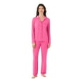 thumbnail image 1 of DreamMark Women's 2-Piece Notch Collar Pajama Set, 1 of 11