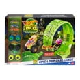 thumbnail image 8 of Hot Wheels Monster Trucks Glow in the Dark Epic Loop Challenge Playset, 8 of 10