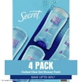 thumbnail image 1 of Secret Outlast Clear Gel Deodorant, Shower Fresh, 2.6 oz., 4 pk., 1 of 9