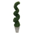 thumbnail image 1 of Faux 55" Topiary in Distressed Stone Planter, 1 of 5