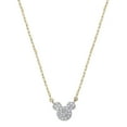thumbnail image 2 of Disney 0.23 CT. T.W. Diamond Mickey Mouse Necklace in 14K Gold, 2 of 5