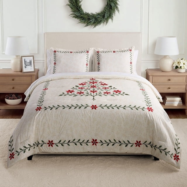 Member’s Mark 3-Piece Printed Cotton Comforter Set, Assorted Sizes