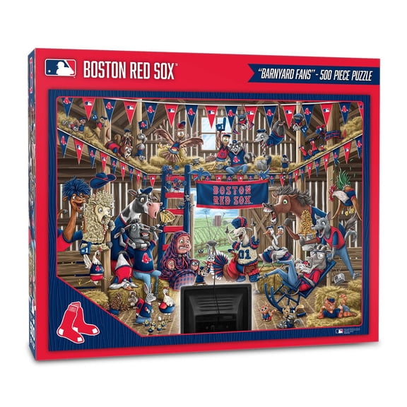 YouTheFan MLB 500 pc. Barnyard Fans Puzzle, Assorted Teams