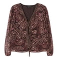 thumbnail image 12 of Edited by Maren Morris Women's Boho Blouse, 12 of 13