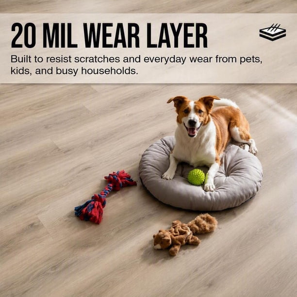 Select Surfaces Lancaster Waterproof 20 mil Luxury Vinyl Plank 5