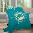 thumbnail image 6 of Logo Brands Miami Dolphins Luxe Dreams Throw, 60" x 80", 6 of 6
