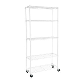 Seville Classics 5-Tier Steel Wire Shelving, 36” W x 14” D x 75.5” H