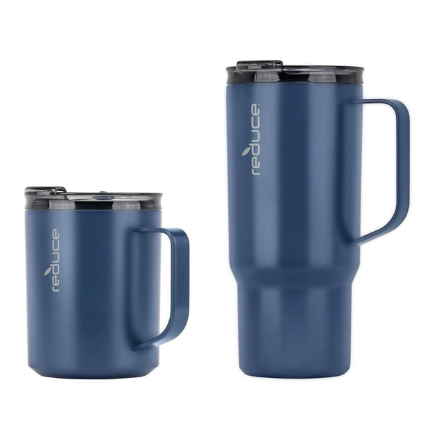 Reduce Vacuum Insulated Stainless Steel Hot1 Coffee Mug Set With Steam  Release Lid, 14 oz. and 24 oz. - Samsclub.com