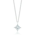 thumbnail image 1 of Lab Created Solitaire Diamond Pendant Necklace in 18K Gold, 1 of 7