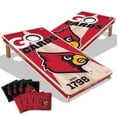 thumbnail image 1 of YouTheFan Louisville Cardinals 2'x4' Cornhole Board Set, 1 of 6