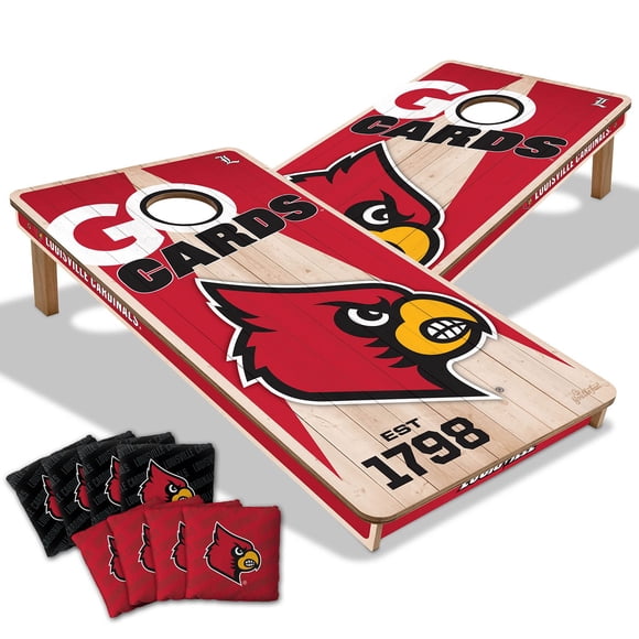 YouTheFan Louisville Cardinals 2'x4' Cornhole Board Set