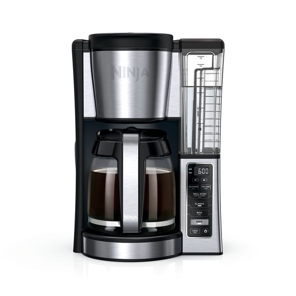 Ninja 12 Cup Programmable Coffee Brewer with Permanent Filter, Removable Reservoir, and Adjustable Warming Plate