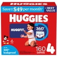 thumbnail image 2 of Huggies Little Movers HuggFit 360° Diapers, Sizes 3-7, 2 of 13