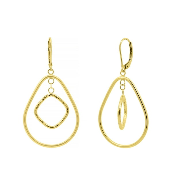 Teardrop Dangle Earrings in 14K Italian Gold