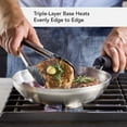 thumbnail image 5 of KitchenAid 3-Ply Base Stainless Steel Cookware Induction 2-Piece Fry Pans Set, Brushed Stainless Steel, 5 of 9