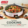 thumbnail image 4 of Dash 14" Ceramic Nonstick Electric Skillet 4-Quart Capacity, 4 of 6
