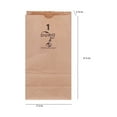 thumbnail image 3 of Duro Bag 1# Kraft Brown Paper Bags (500 ct.), 3 of 6