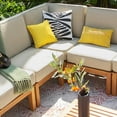 thumbnail image 6 of Cambridge Casual Catalina Teak Sofa Set with Cushions, 6pc, 6 of 10