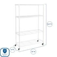 thumbnail image 3 of Seville Classics 4-Tier Steel Wire Shelving, 36" W x 14" D x 56.5"H, 3 of 13