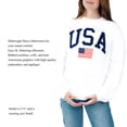 thumbnail image 6 of Mighty Fine Women's Americana Crewneck Sweatshirt, 6 of 8