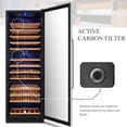 thumbnail image 15 of Lanbo 24 Inch 143 Bottle Triple Zone Wine Cooler Fridge, 15 of 16