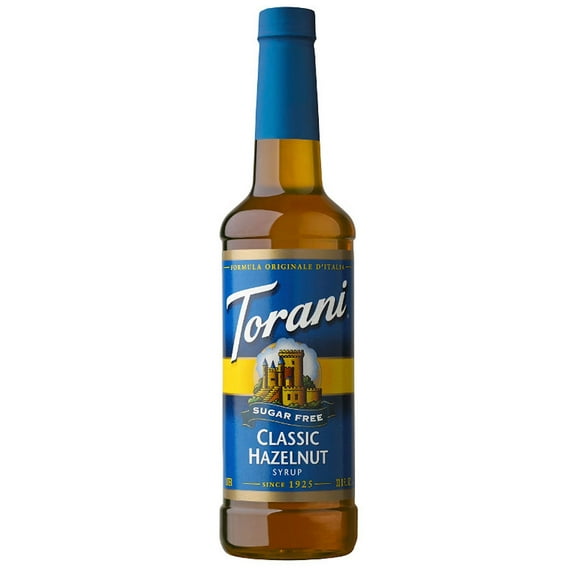 Torani Sugar-Free Classic Syrup, Hazelnut, 25.4 fl. oz.