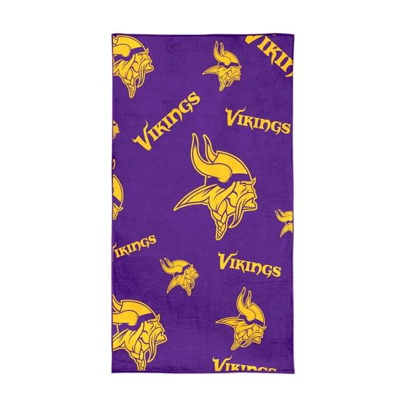 Logo Brands Minnesota Vikings 38"x72" Beach Towel
