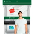 thumbnail image 1 of Hanes Men's Best 6-Pack Crew T-Shirt (Assorted Colors), 1 of 4