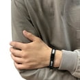 thumbnail image 4 of 0.81CT. TW. Black & White Diamond Bracelet in Stainless Steel, 4 of 4