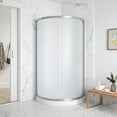 thumbnail image 5 of Breeze 32” x 32” x 77” Corner Shower Kit with Frosted Glass, Walls, Base and Hardware, 5 of 21