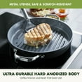 thumbnail image 5 of GreenPan Valencia Pro 11" Ceramic Nonstick Round Grill Pan, 5 of 9
