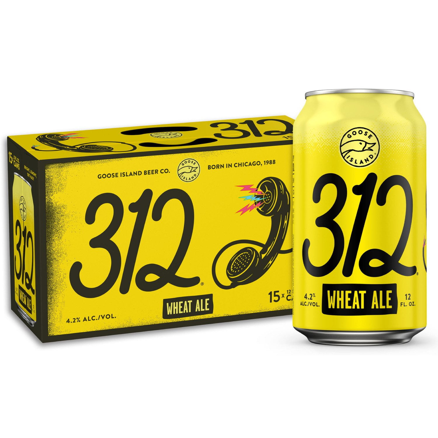 Goose Island 312 Urban Wheat Ale Beer, 12 fl. oz. can, 15 pk