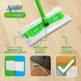 thumbnail image 2 of Swiffer Sweeper Dry + Wet Sweeping Kit 1 Sweeper, 14 Dry Cloths, 6 Wet Cloths, 2 of 7