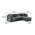 thumbnail image 3 of Member’s Mark Lindsey Modular Fabric Sofa with Storage Ottoman, 3 of 9