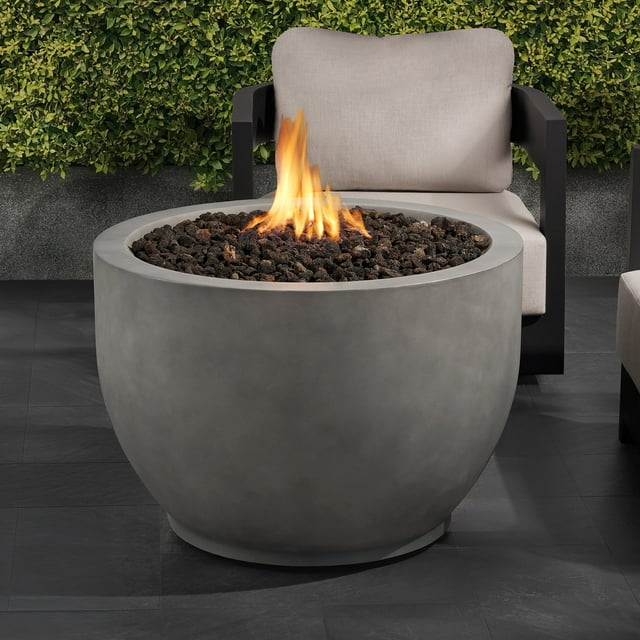 Member's Mark 34" Round Concrete Finish Gas Fire Pit
