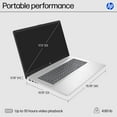 thumbnail image 5 of HP 17.3" FHD Windows 11 Laptop | Intel Core i5 | 8GB RAM | 512GB SSD | 2-Year HP Care Pack w/Accidental Damage Protection, 5 of 12
