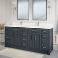 thumbnail image 4 of Studio Bathe Calais 75-inch Bathroom Vanity With Engineered Stone Countertop, 4 of 9