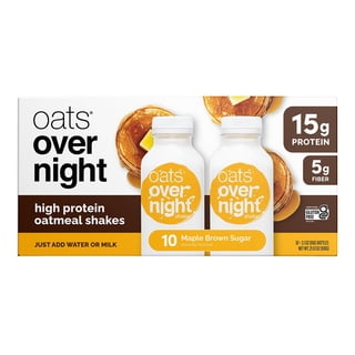 Oats Overnight High Protein Oatmeal Shakes, Maple Brown Sugar, 10 ct.