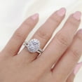 thumbnail image 10 of 2.0 CT. T.W. Round Cut Halo Diamond Ring & Band Set in 14K Gold, 10 of 12