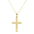 thumbnail image 1 of Reversible Cross Necklace 16"-18" in 14K Yellow Gold, 1 of 10