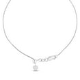 thumbnail image 4 of Princess Cut Solitaire Diamond Pendant Necklace in 18K Gold, 4 of 7