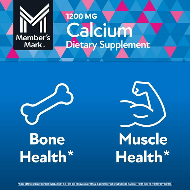 Member's Mark Calcium with Vitamin D3 Tablets, 600