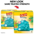 thumbnail image 2 of Glad ForceFlex MaxStrength 13-Gallong Kitchen Drawstring Trash Bags, Bahama Bliss + Febreze, Teal, 120 ct., 2 of 10
